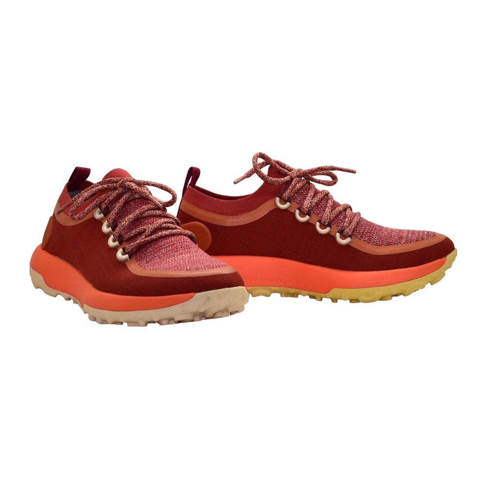 B2 NEW ALLBIRDS Wmns Red Orange Cream Sole Trail Runners Shoes Size US 10 EU 40